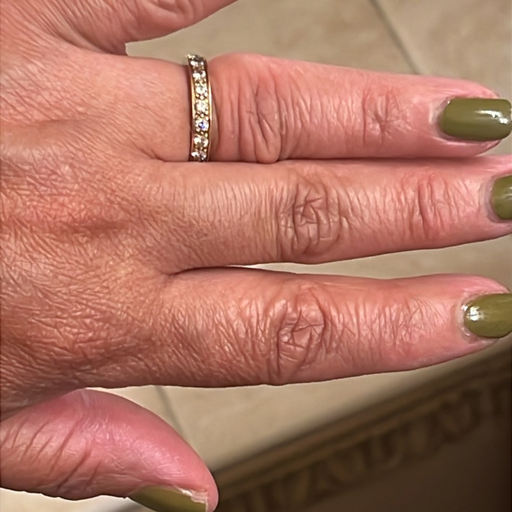 GOLD 18kt DIAMOND BAND RING